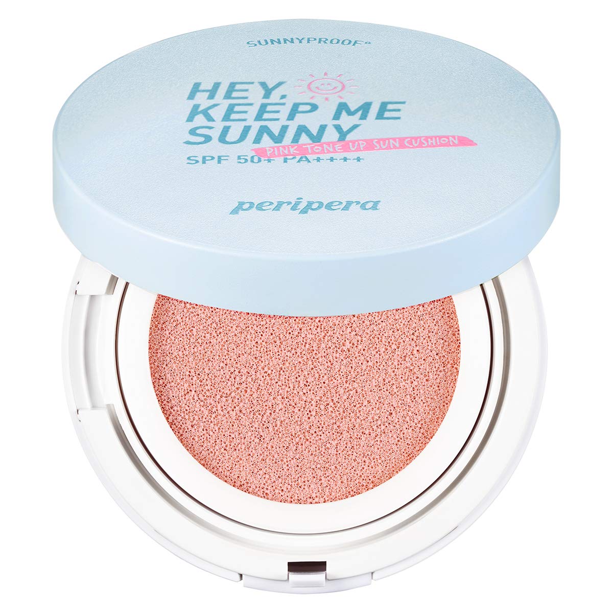 Peripera Sunnyproof Pink Tone Up Sun Cushion - Soothes Protection Hydrates For Softer Healthier Skin - Spf50+ Pa++++ - 13g