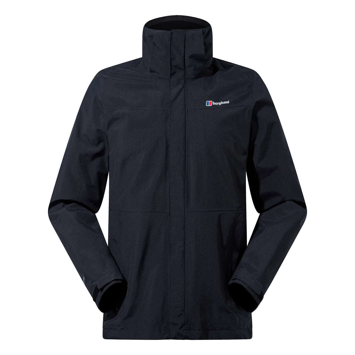 Berghaus Men's Hillwalker Interactive Gore-Tex Waterproof Shell Jacket | Breathable | Durable Coat, Black, L