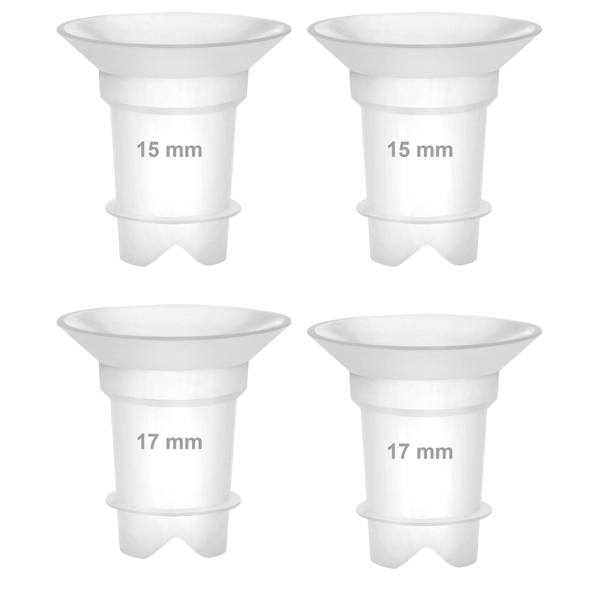 Maymom 15 &17 mm Flange Insert Compatible with Rumble Tuff Go Cups Compatible with Medela, Spectra 24 mm Flanges, Momcozy/Willow Wearable Cup to Reduce 24mm Nipple Tunnel Down to 15 & 17 mm