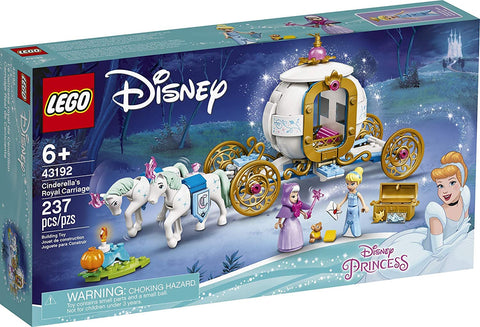 LEGO Disney CinderellaÃ¢â‚¬â„¢s Royal Carriage 43192; Creative Building Kit That Makes a Great Gift, New 2021 (237 Pieces)