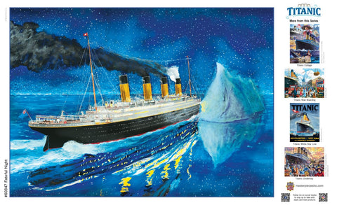 MasterPieces 1000 Piece Jigsaw Puzzle for Adults, Family, Or Youth - Titanic Fateful Night - 19.25"x26.75"