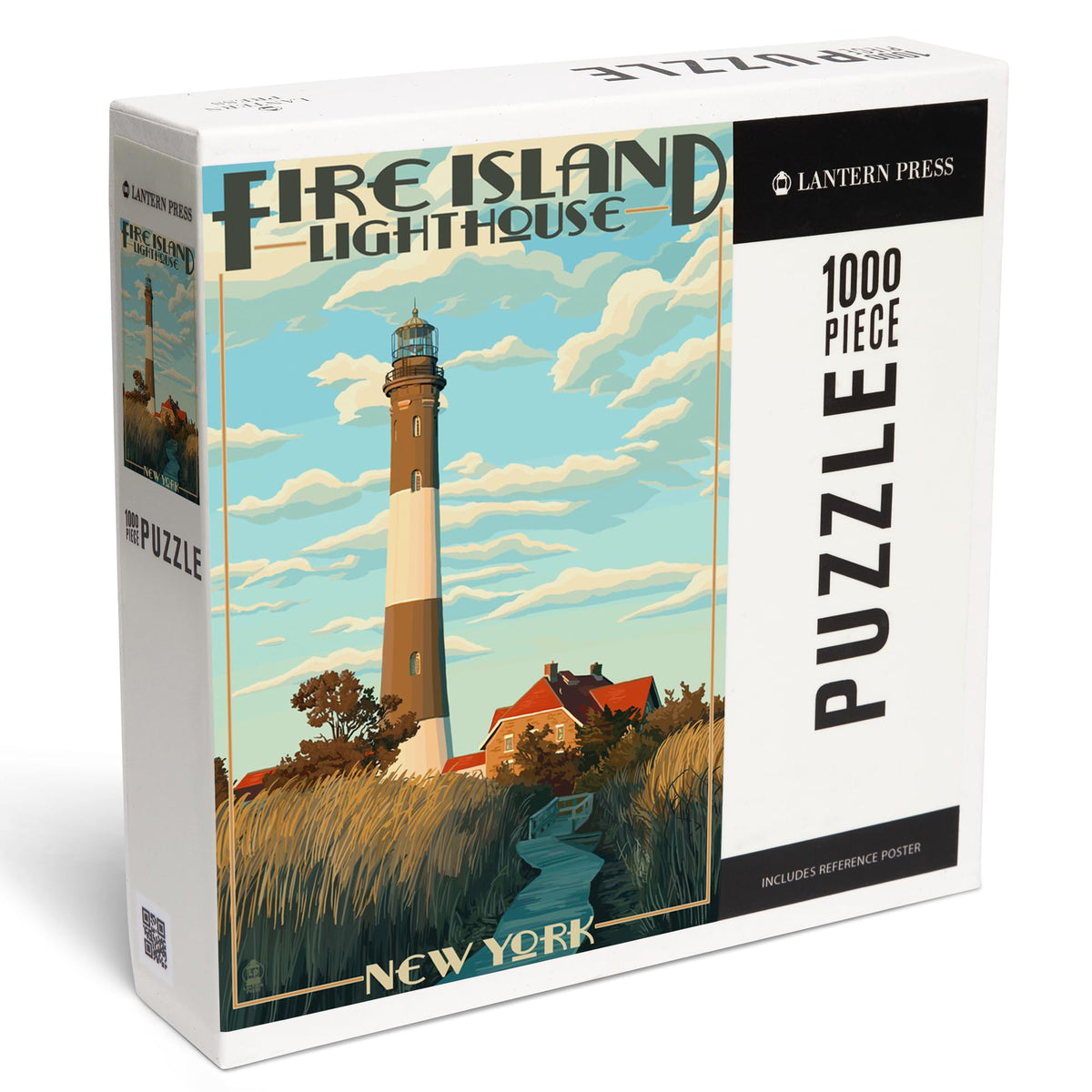 Captree Island, New York, Fire Island Lighthouses (1000 Piece Puzzle, Challenging Jigsaw Puzzle for Adults, Made in USA)