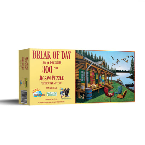 SUNSOUT INC - Break of Day - 300 pc Jigsaw Puzzle by Artist: Don Engler - Finished Size 21" x 24" - MPN# 60374