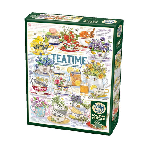 Cobble Hill 1000 Piece Puzzle - Tea Time - Sample Poster Included