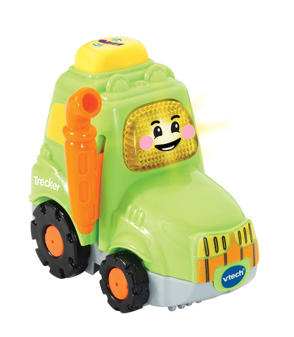 Vtech Tut Tut Baby Speedster - Tractor - Toy Car with Music, Light Up Button, Exciting Phrases and Sounds - For Children Aged 1-5 Years, Green/Orange/Yellow