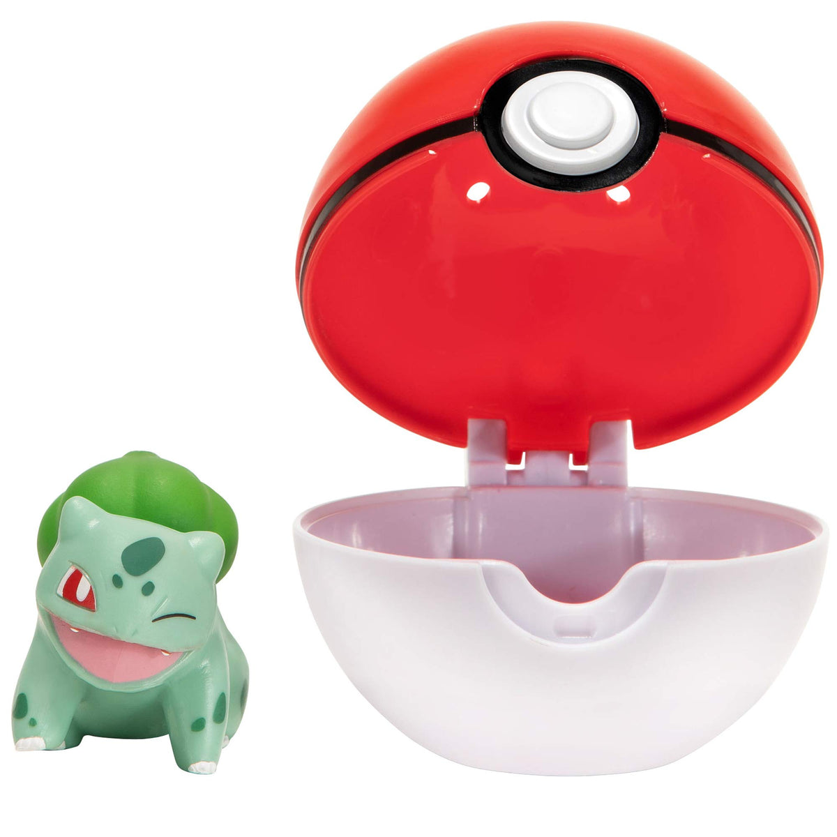 Pokemon Official Bulbasaur Clip and Go, Comes with Bulbasaur Action Figure and PokÃƒÆ’Ã†â€™Ãƒâ€ Ã¢â‚¬â„¢ÃƒÆ’Ã¢â‚¬Â ÃƒÂ¢Ã¢â€šÂ¬Ã¢â€žÂ¢ÃƒÆ’Ã†â€™ÃƒÂ¢Ã¢â€šÂ¬Ã…Â¡ÃƒÆ’Ã¢â‚¬Å¡Ãƒâ€šÃ‚Â© Ball,Red,white 2 inch