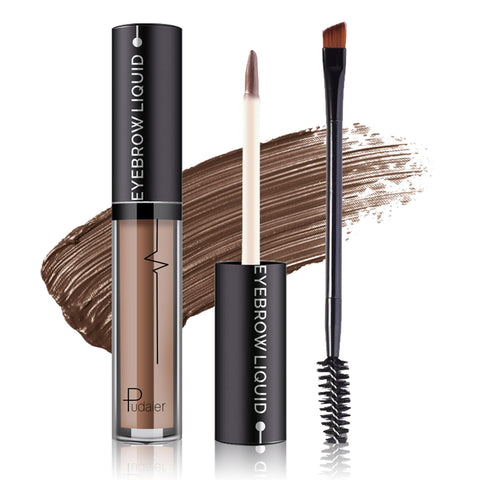 ZHISHUDL Eyebrow Gel Brown Eye Brow Gel Long-Lasting Tinted Brow Gel Eyebrow Filler Shaping Natural plump Brows,Eyebrow Makeup Kit with Brush - 02 Brown