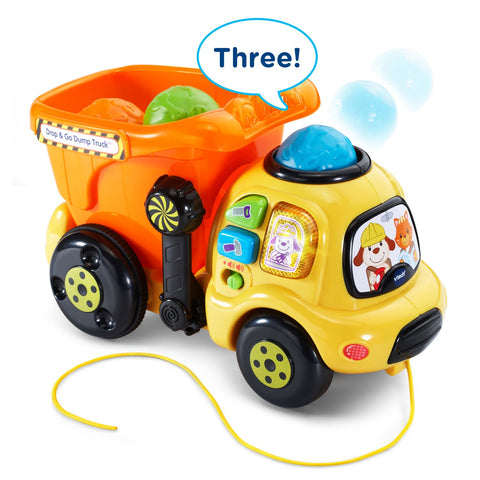 VTech Drop and Go Dump Truck, Orange