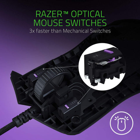 Razer Viper Ultralight Ambidextrous Wired Gaming Mouse: 2nd Gen Optical Mouse Switches - 16K DPI Optical Sensor - Chroma RGB Lighting - 8 Programmable Buttons - Drag-Free Cord - Quartz Pink