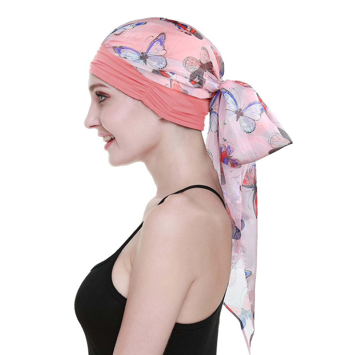 Stylish Headwear for Women with Cancer Cotton Bamboo Headwear for Hair Loss Sensitive Scalp Sleep Cap