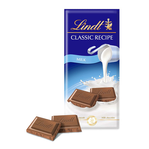 Lindt Classic Recipe Milk Chocolate Bar, 125g