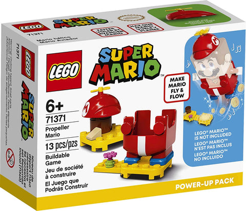 LEGO Super Mario Propeller Mario Power-Up Pack 71371; Awesome Toy for Kids to Power Up The Mario Figure in The Adventures with Mario Starter Course (71360) Playset (13 Pieces)