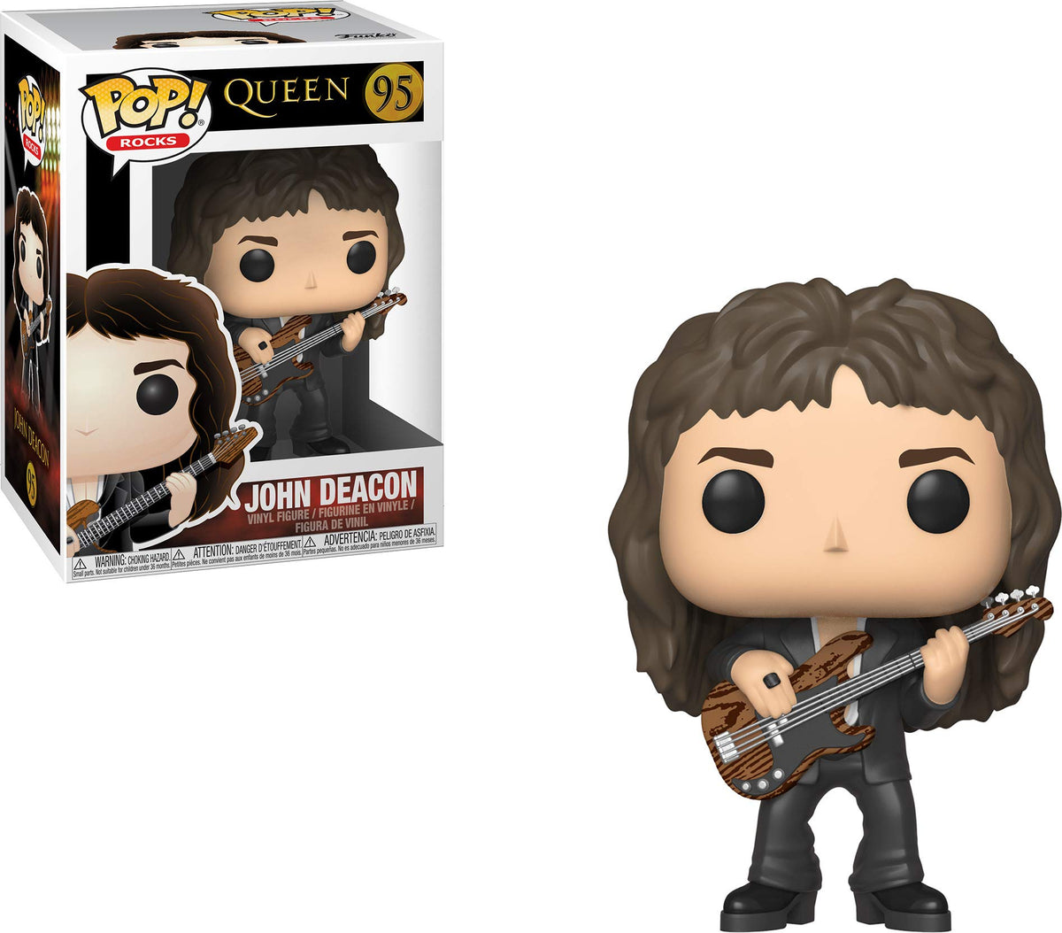 Funko 33728 Pop Rocks: QueenJohn Deacon, Multicolor