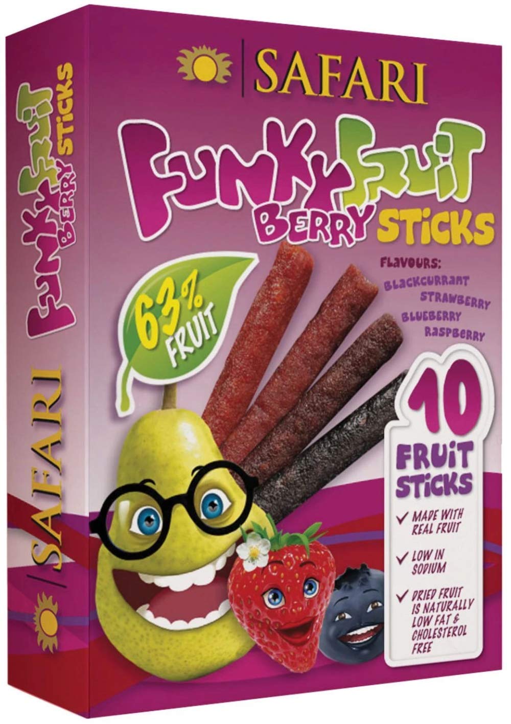 Safari Funky Fruit Stix - 10. South African dried fruit sticks