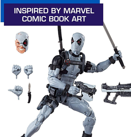 Marvel E1974 Hasbro Legends Series 12" Deadpool Action Figure From Uncanny X-Force Comics with Blaster/Weapon Accessories & 30 Points Of Articulation (Amazon Exclusive)