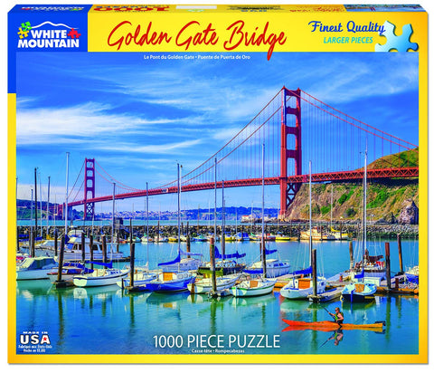 White Mountain Puzzles Golden Gate Bridge - 1000 Piece Jigsaw Puzzle