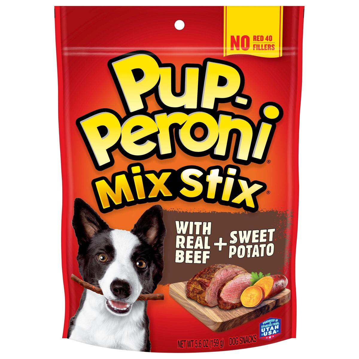 Pup-Peroni Mix Stix Braised Beef Flavor With Sweet Potato, Dog Treats, 5.6 Ounce (Pack Of 8)