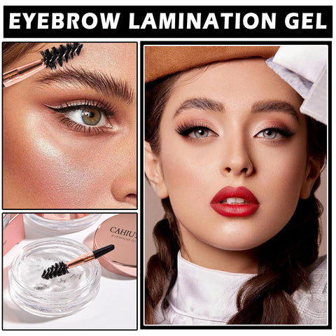 CAHIUYOA Eyebrow Wax Gel Eye Brow Gel Clear Brow Styling Wax for Fluffy Brows Soap Long-lasting Waterproof Eyebrow Gel Kit - Clear