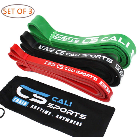 CALI SPORTS Assisted Pull Up Band and Resistance Exercise Power Bands | Perfect for Strength Training, Crossfit and Calisthenics Workout | Improve Mobility in Yoga and Pilates