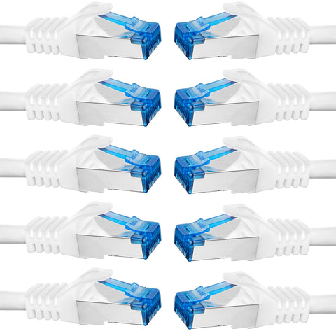 BigTec Ethernet cable, twisted in pairs 0,50m - weiß 10´er Sparpack