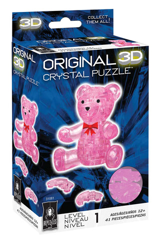 BePuzzled | Teddy Bear Original 3D Crystal Puzzle, Ages 12 and Up