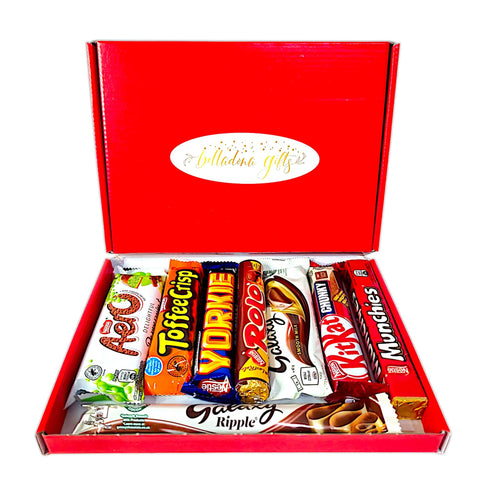 Chocoholics Rejoice | Make Every Occasion Sweeter With Our 8 Full Sized Chocolate Bars | Send Sweetness Through Letterbox Gifts | Aero | Kitkat | Yorkie | Galaxy Bar | For Kids | Him | Her | Nestle |