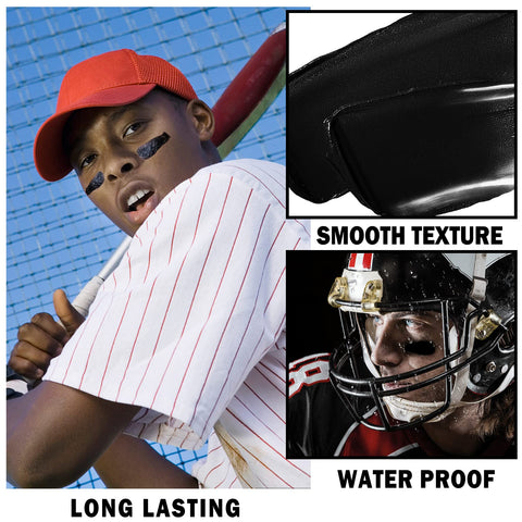 3 Pcs Eye Black Stick for Sports Eye Black Football/Baseball/Softball,EyeBlack Face Body Paint Stick Athletes Sports Clown Black Makeup Halloween Cosplay