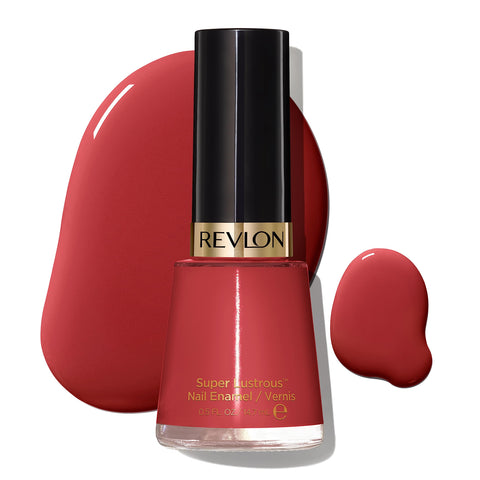 Revlon Nail Polish, Super Lustrous Nail Enamel Polish, Chip Resistant & Longwear Formula, High Shine Finish, 161 Teak Rose, 0.5 fl oz.