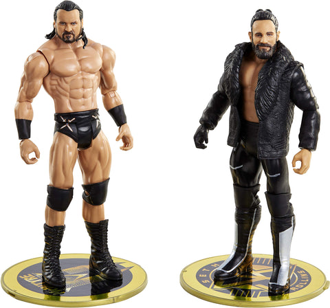 WWE Seth Rollins vs Drew McIntyre Championship Showdown 2-Pack 6-in / 15.24-cm Action Figures High Flyers Battle Pack for Ages 6 Years Old & Up