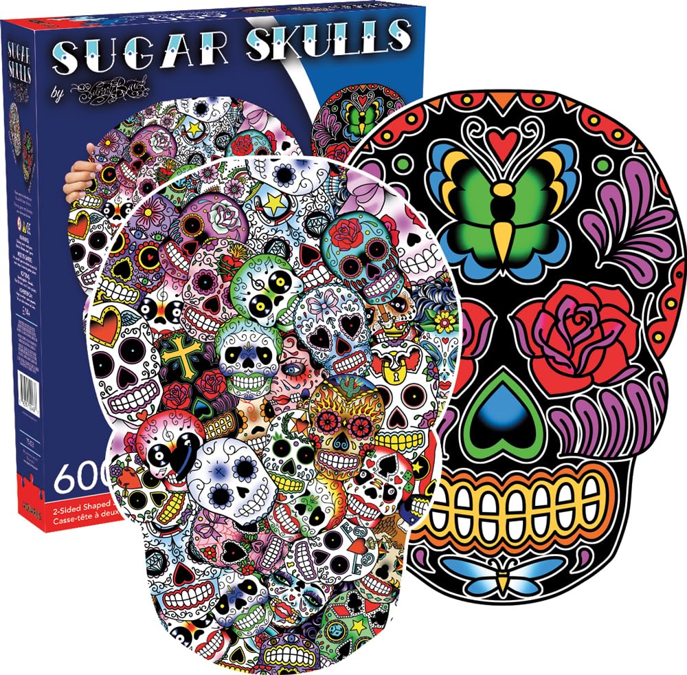 Aquarius Sugar Skulls Jigsaw Puzzle