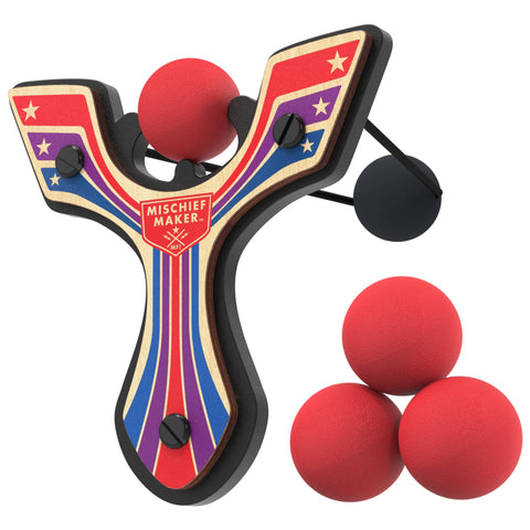 Mischief MakerÃƒÆ’Ã†â€™Ãƒâ€ Ã¢â‚¬â„¢ÃƒÆ’Ã‚Â¢ÃƒÂ¢Ã¢â‚¬Å¡Ã‚Â¬Ãƒâ€¦Ã‚Â¡ÃƒÆ’Ã†â€™ÃƒÂ¢Ã¢â€šÂ¬Ã…Â¡ÃƒÆ’Ã¢â‚¬Å¡Ãƒâ€šÃ‚Â® Racing Wooden Toy Slingshot and Soft Foam Balls