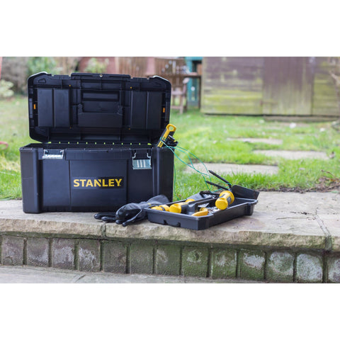 STANLEY STST1-75521 Essential 19 Toolbox with Metal latches, Black/Yellow, Inch