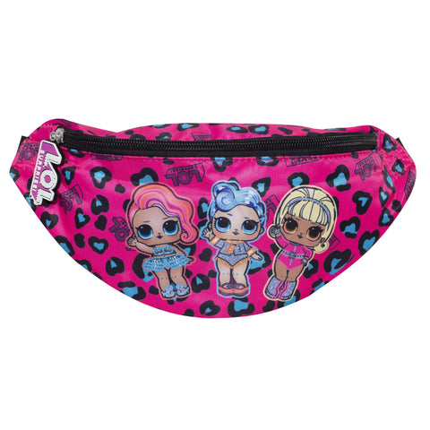 LOL Surprise Character Group Bum Bag, Girls, One Size, Pink, Official Merchandise