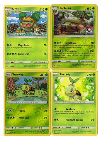 Torterra 9/156 Ultra Prism - Foil - Evolution Pokemon Card Lot - Grotle Turtwig