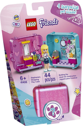 LEGO Friends StephanieÃ¢â‚¬â„¢s Shopping Play Cube 41406 Building Kit, Mini-Doll Set That Promotes Creative Play, New 2020 (44 Pieces)