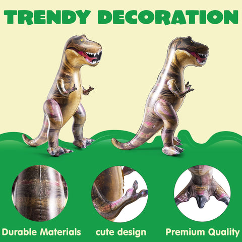 JOYIN T-Rex Dinosaur Inflatable, Tyrannosaurus Rex Inflatable Dinosaur Toy for Party Decorations, 38" Dinosaur Birthday Party Gift for Kids and Adults