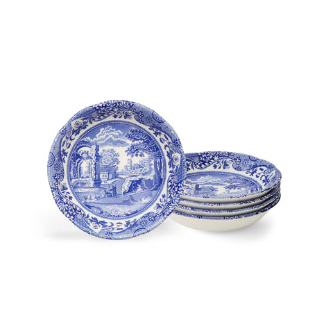 Spode BLI0330 Cereal Bowls, Ceramic, Blue, White