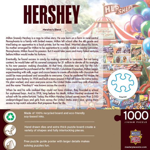 Masterpieces 1000 Piece Jigsaw Puzzle for Adults, Family, Or Kids - Hershey's Stand - 19.25"x26.75"