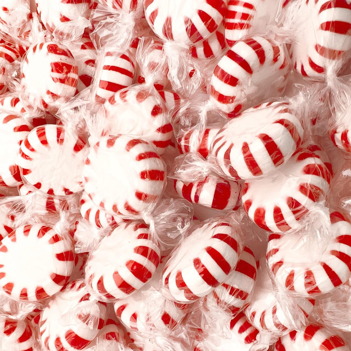 SweetGlob Original Individually Wrapped Starlight Mint Hard Candy (Red Peppermint Starlights, 1 Pound)