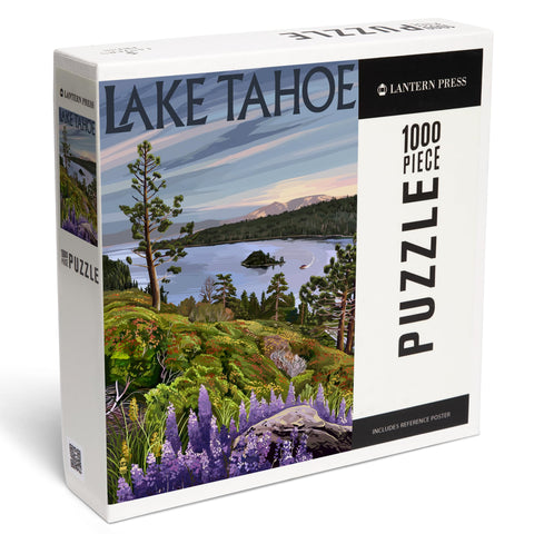 Lake Tahoe, Emerald Bay Scene (1000 Piece Puzzle, Challenging Jigsaw Puzzle for Adults, Made in USA)