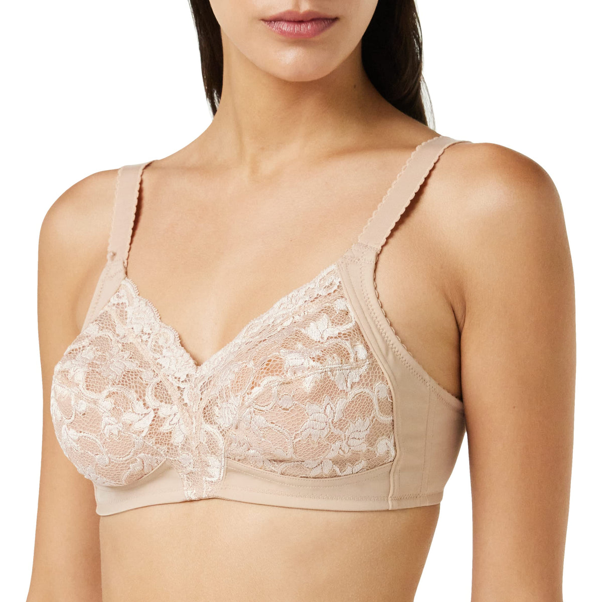 Triumph Womens Delicate Doreen Bra Size 42F in Nude