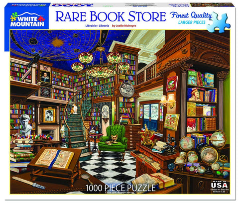 White Mountain Puzzles Rare Book Store - 1000 Piece Jigsaw Puzzle