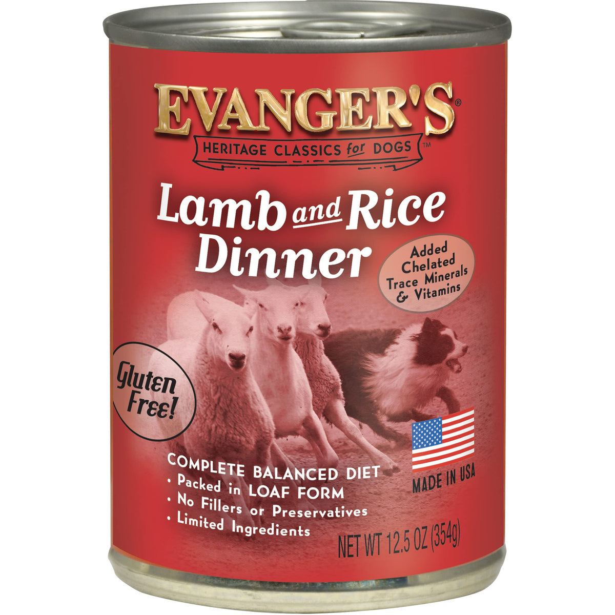 Evanger's Heritage Classics Lamb and Rice Dinner for Dogs (Pack of 12)