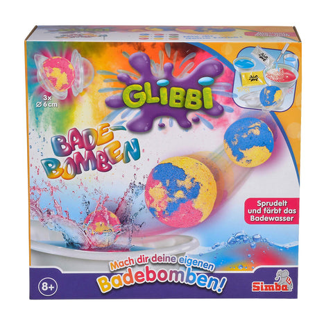 Simba 105953390 Glibbi Badebomben Maker Bath Bomb, red/Yellow/Blue