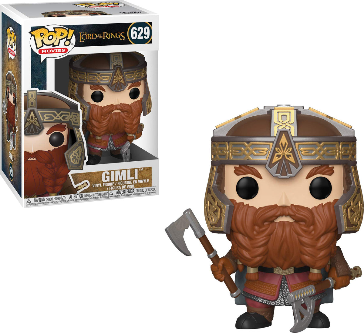 Funko POP! Vinyl: LOTR/Hobbit: Gimli Lord Of the Rings - Collectable Vinyl Figure - Gift Idea - Official Merchandise - Toys for Kids & Adults - Movies Fans - Model Figure for Collectors and Display