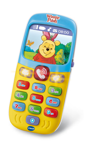 VTech Winnie the Pooh learning cell phone - With the original voices of Winnie the Pooh and his friends as well as exciting educational games - For children aged 9-36 months