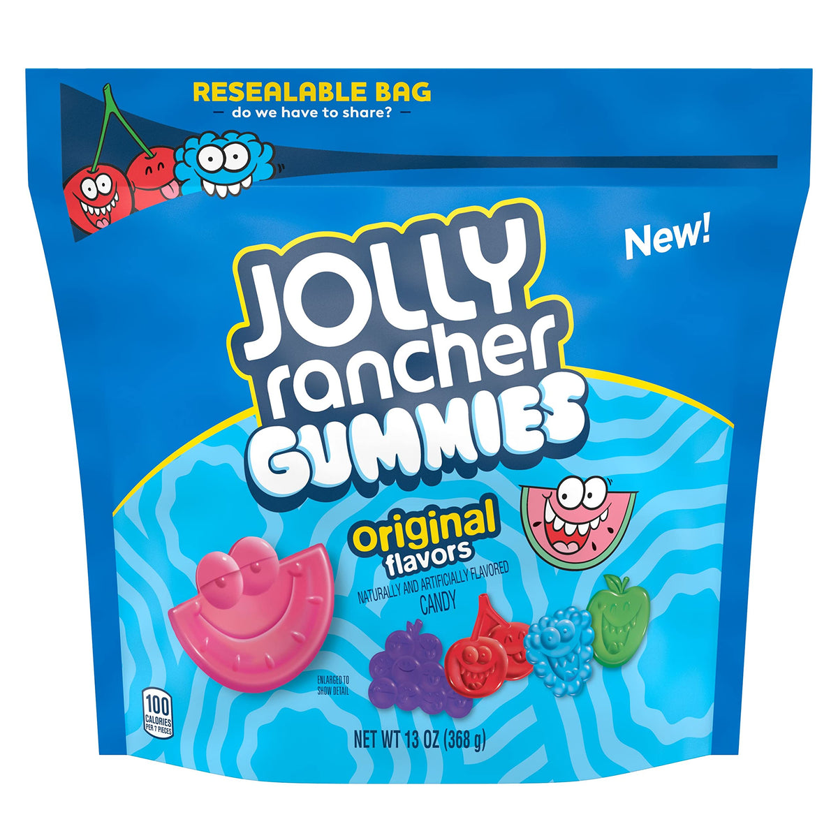 JOLLY RANCHER Gummies Assorted Fruit Flavored Candy Bag, 13 oz