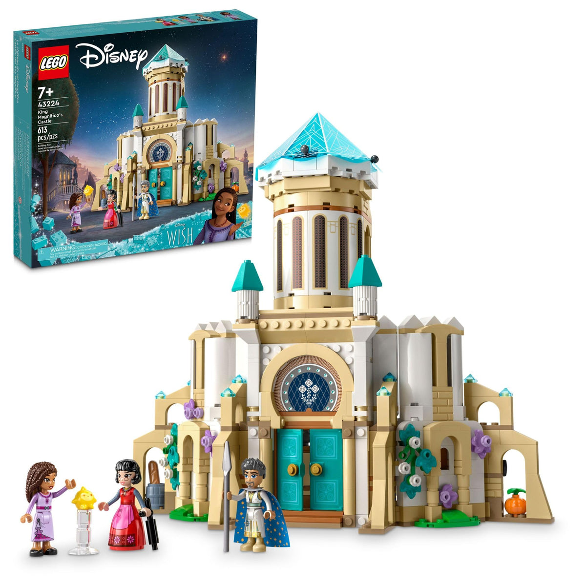 LEGO Disney Wish: King MagnificoÃƒÆ’Ã‚Â¢ÃƒÂ¢Ã¢â‚¬Å¡Ã‚Â¬ÃƒÂ¢Ã¢â‚¬Å¾Ã‚Â¢s Castle 43224 Building Toy Set, A Collectible Set for Kids Ages 7 and up to Play Out Favorite Scenes from The Disney Movie, Inspire Pretend Play Within The Palace