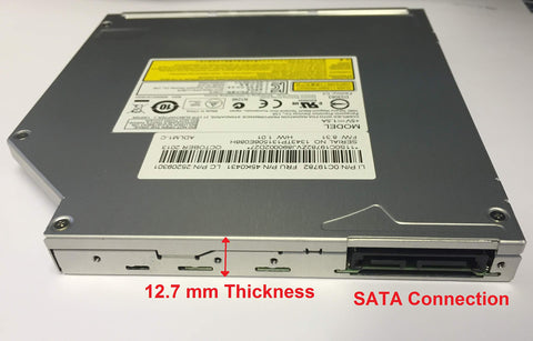 HP Z1 NONLs Slot-Load SATA 8X DVDRW 660407-001 DL-8A4SH-HTS w Bezel Drive