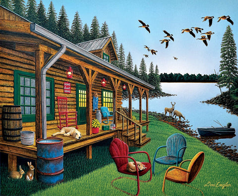 SUNSOUT INC - Break of Day - 300 pc Jigsaw Puzzle by Artist: Don Engler - Finished Size 21" x 24" - MPN# 60374